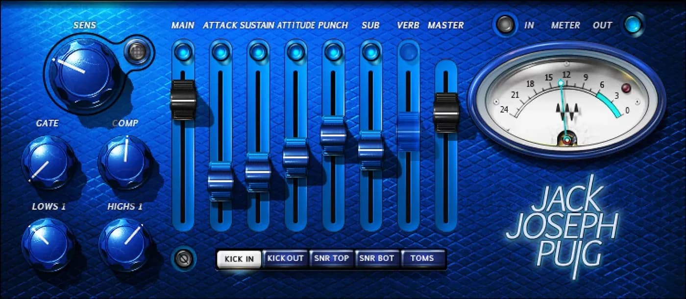 Waves JJP Drums – Procesador de batería radio-ready (Descarga Digital) - Miniatura 1 en LEMM DJ Store