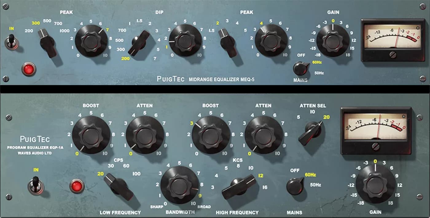 Waves PuigTec EQs – Ecualizadores Pasivos Pultec EQP-1A y MEQ-5 (Descarga Digital) - Miniatura 1 en LEMM DJ Store