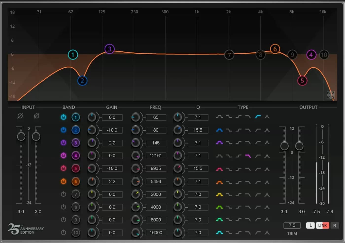Waves Q10 Equalizer – EQ paramétrico de 10 bandas (Descarga Digital) - Miniatura 1 en LEMM DJ Store