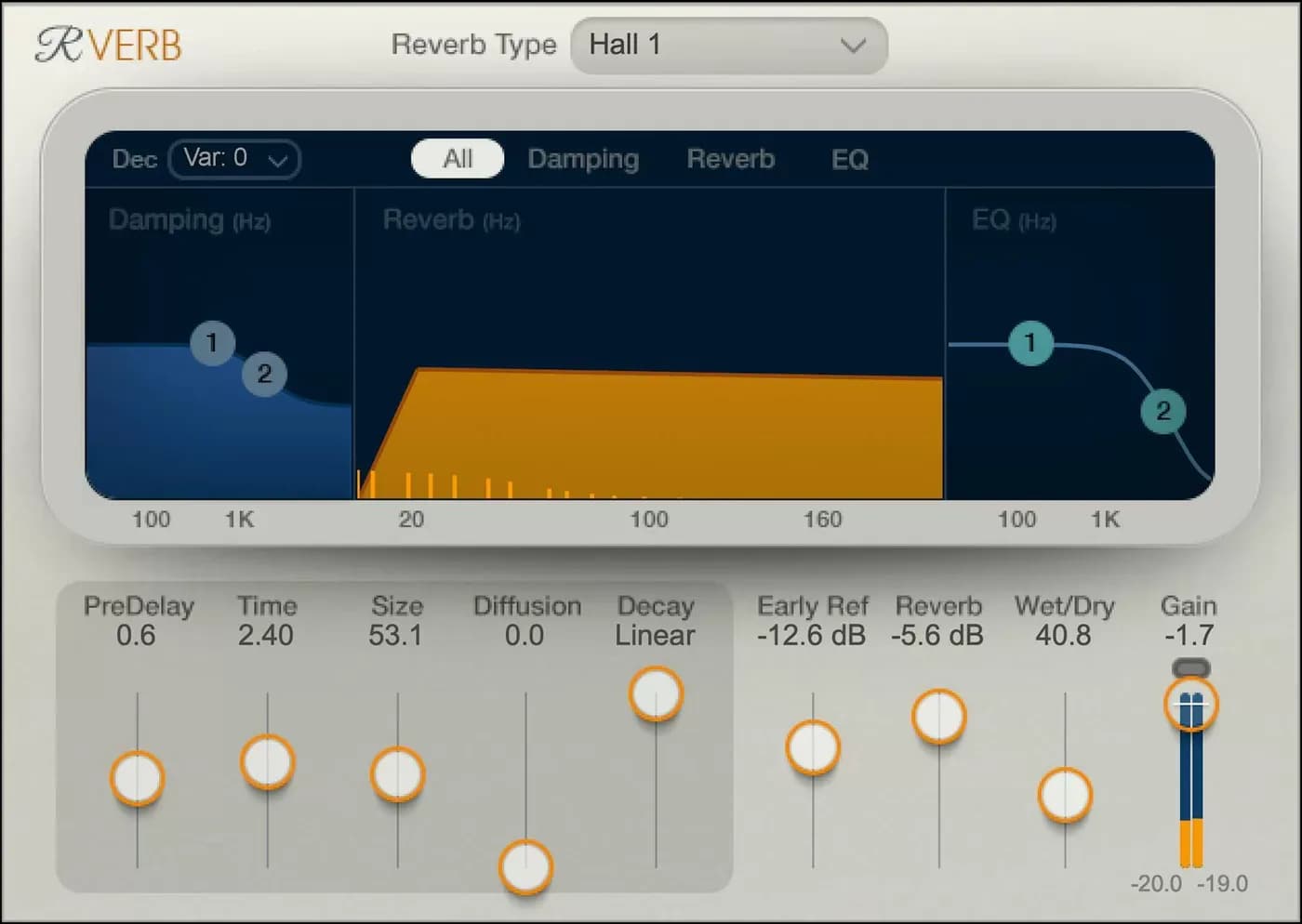 Waves Renaissance Reverb – Reverb algorítmico de 12 tipos (Descarga Digital) - Miniatura 1 en LEMM DJ Store