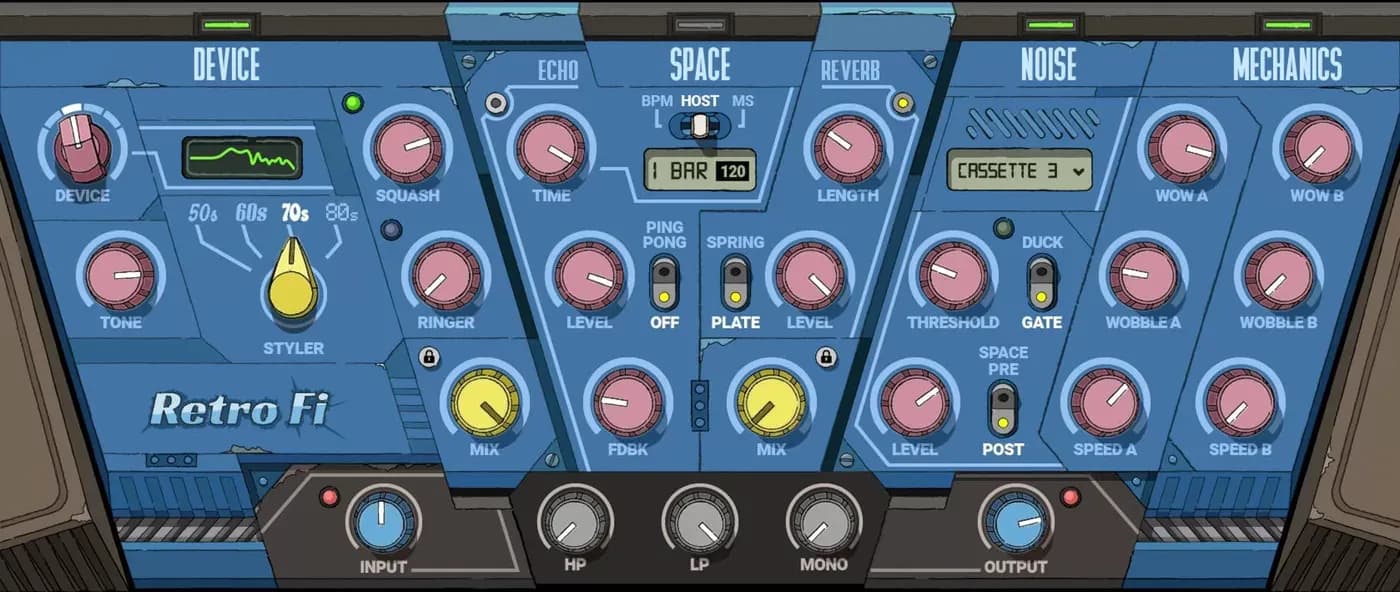Waves Retro Fi – Diseñador de Texturas Lo-Fi Analógicas (Descarga Digital) - Miniatura 1 en LEMM DJ Store