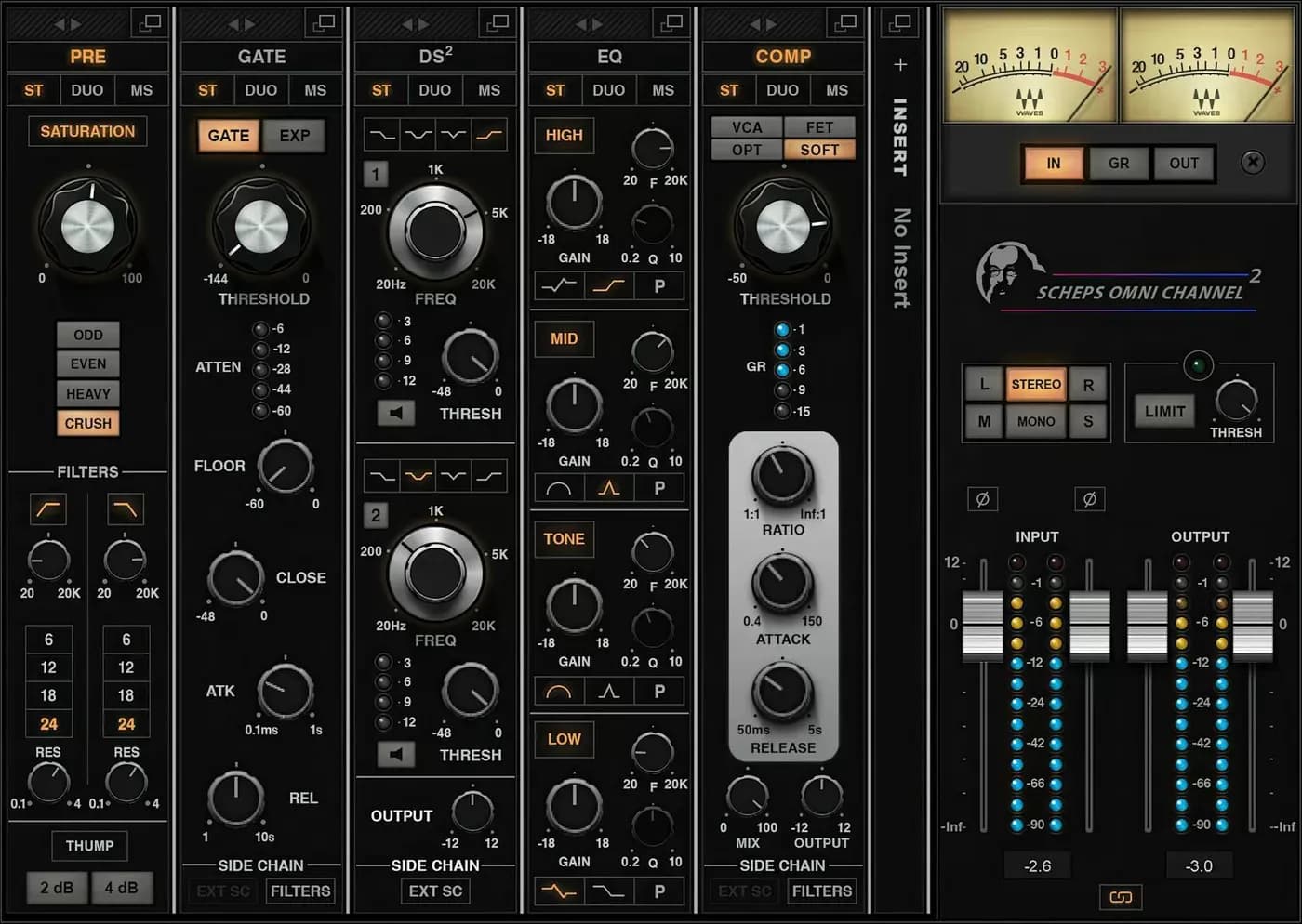 Waves Scheps Omni Channel 2 – Channel Strip Modular Analógico (Descarga Digital) - Miniatura 1 en LEMM DJ Store