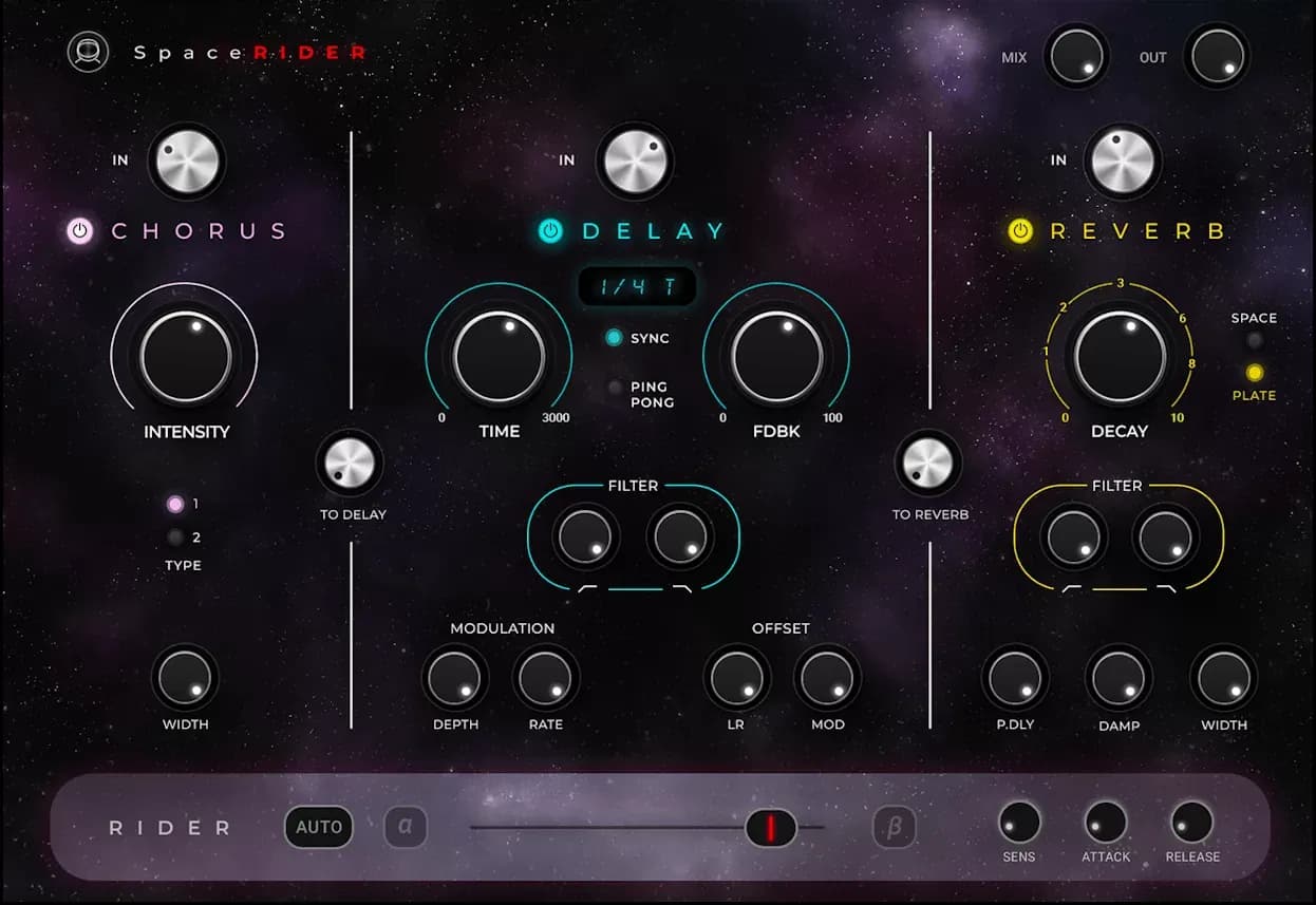 Waves Space Rider – Multiefecto de reverb, delay y chorus (Descarga Digital) - Miniatura 1 en LEMM DJ Store