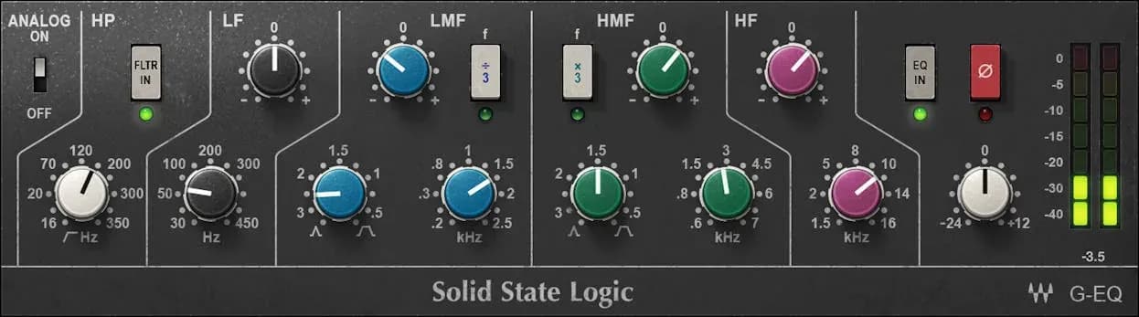 Waves SSL G-Equalizer – EQ analógico con carácter "Pink Knob" (Descarga Digital) - Miniatura 1 en LEMM DJ Store