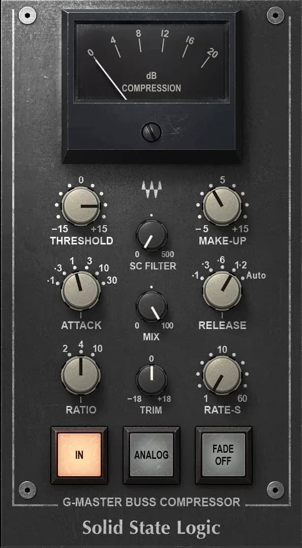 Waves SSL G-Master Buss Compressor – Compresor de bus SSL 4000 G (Descarga Digital) - Miniatura 1 en LEMM DJ Store