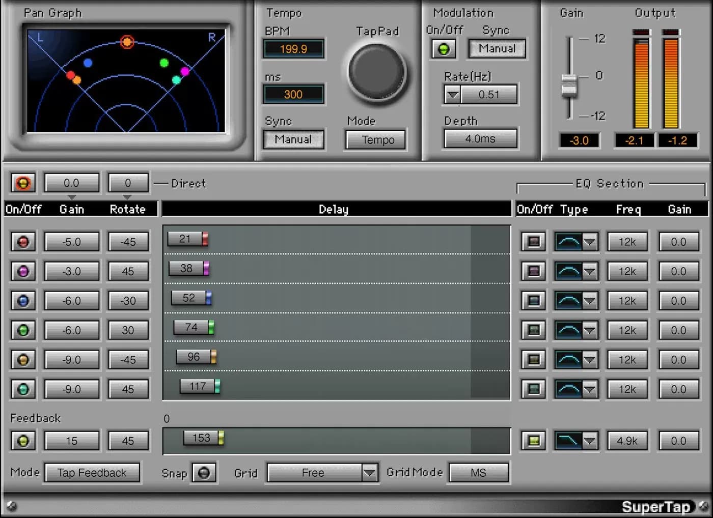Waves SuperTap – Delay de 6 taps independientes estilo cinta (Descarga Digital) - Miniatura 1 en LEMM DJ Store