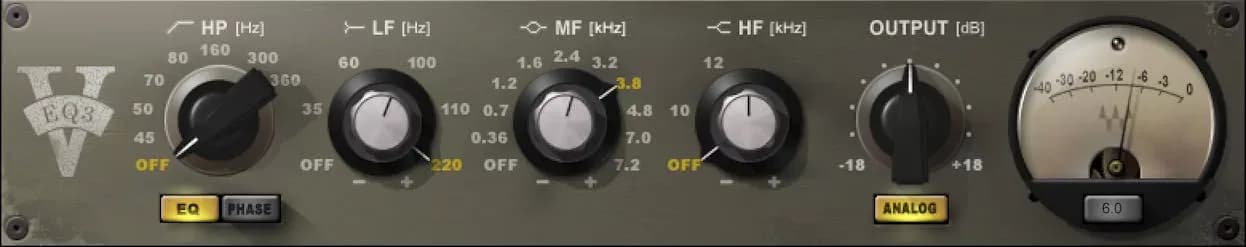 Waves V-EQ3 – Ecualizador vintage Neve 1073 (Descarga Digital) - Miniatura 1 en LEMM DJ Store