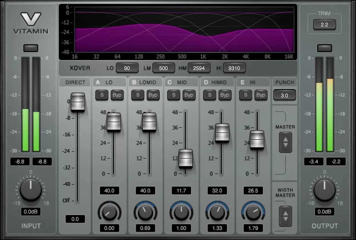 Waves Vitamin Sonic Enhancer – Realzador Armónico Multibanda (Descarga Digital) - Miniatura 1 en LEMM DJ Store