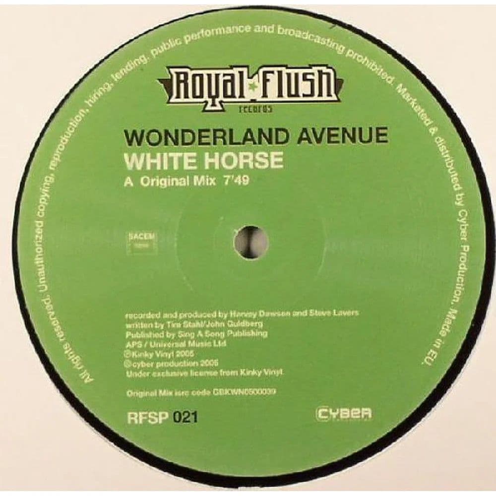 Wonderland Avenue - White Horse (12") (Vinilo usado VG+) - Miniatura 1 en LEMM DJ Store