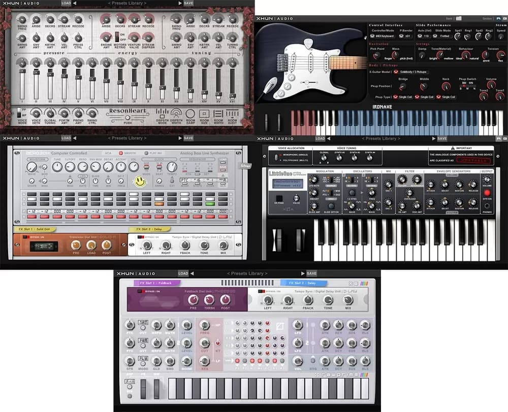 Xhun Audio Instruments Bundle – Colección de Instrumentos y Sintetizadores Virtuales (Descarga Digital) - Miniatura 1 en LEMM DJ Store