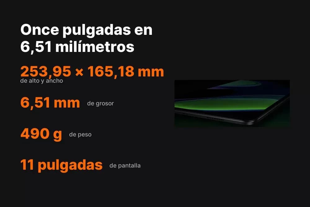 Xiaomi Pad 6 – tablet de 11" 2.8K a 144 Hz, 6 GB + 128 GB - Miniatura 4 en LEMM DJ Store