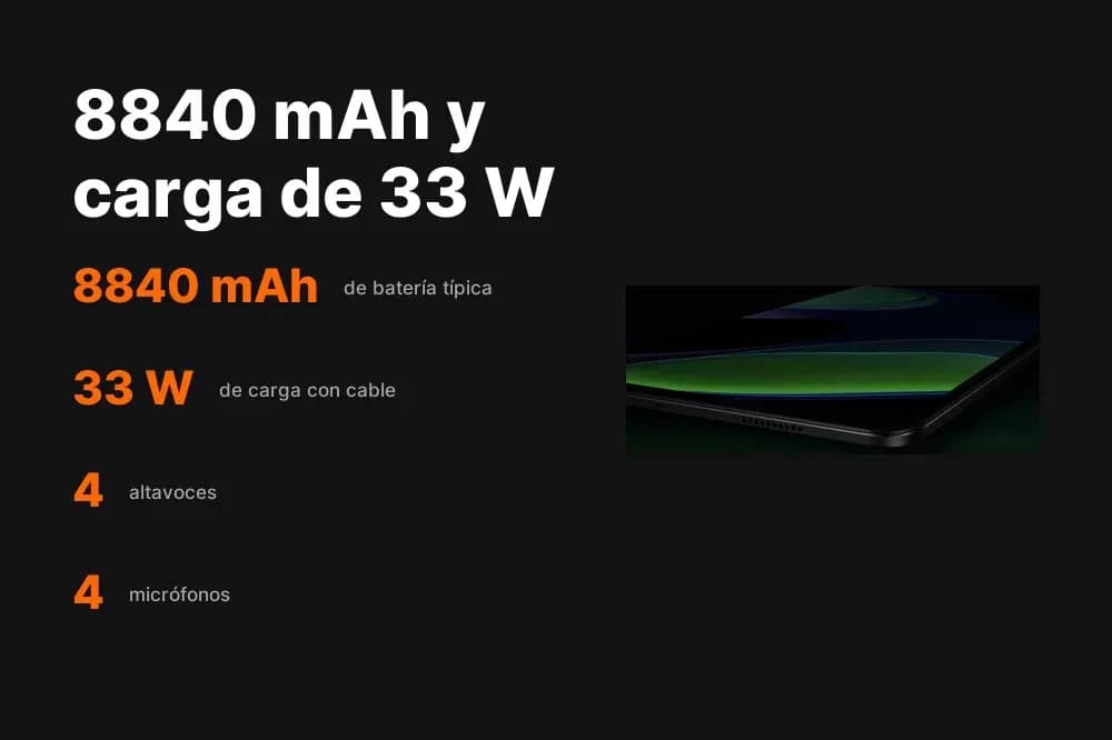 Xiaomi Pad 6 – tablet de 11" 2.8K a 144 Hz, 6 GB + 128 GB - Miniatura 5 en LEMM DJ Store