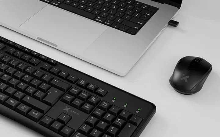 Xtech XTK-311S – Kit de Teclado y Mouse Inalámbrico 2,4 GHz - Miniatura 5 en LEMM DJ Store