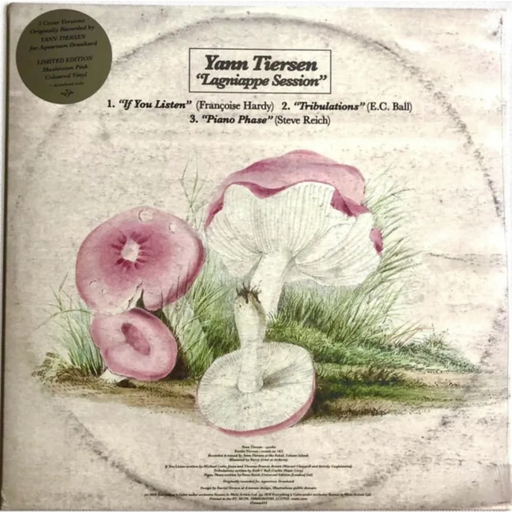Yann Tiersen - Lagniappe Session (Vinilo LP Color Rosado [Mushroom] nuevo) - Miniatura 1 en LEMM DJ Store