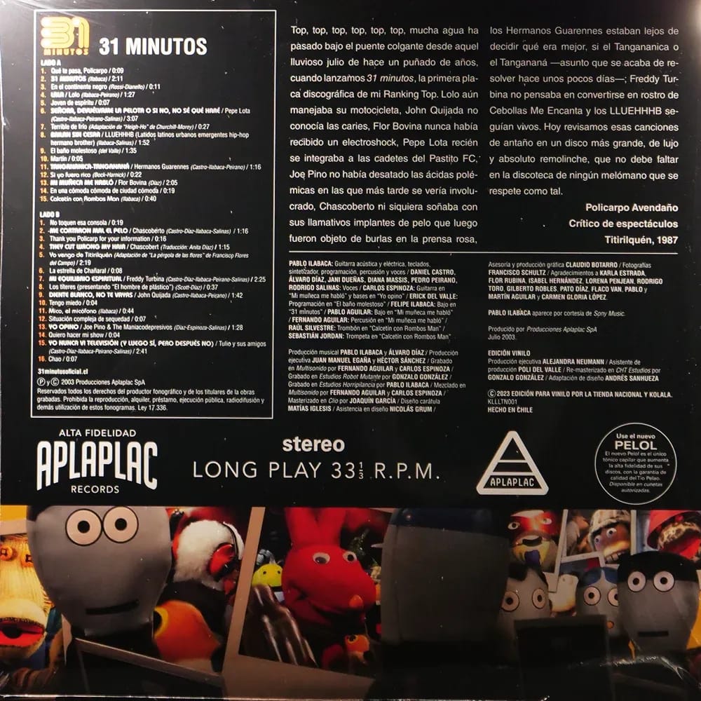 31 Minutos – 31 Minutos (Vinilo nuevo) - Variante - Vista alternativa en LEMM DJ Store
