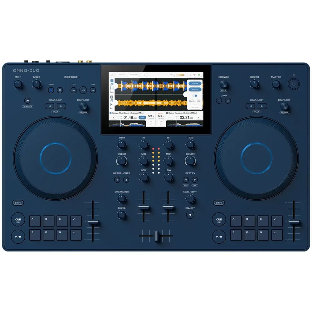 AlphaTheta OMNIS-DUO Indigo — Sistema DJ Todo en Uno Portátil - Variante - Vista alternativa en LEMM DJ Store