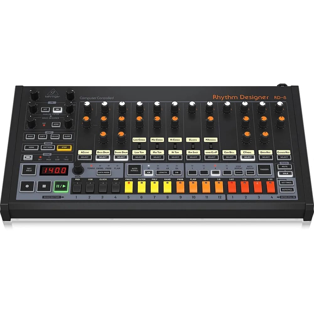 Behringer Rhythm Designer RD-8 MK2 – Caja de Ritmos Analógica - Variante - Vista alternativa en LEMM DJ Store