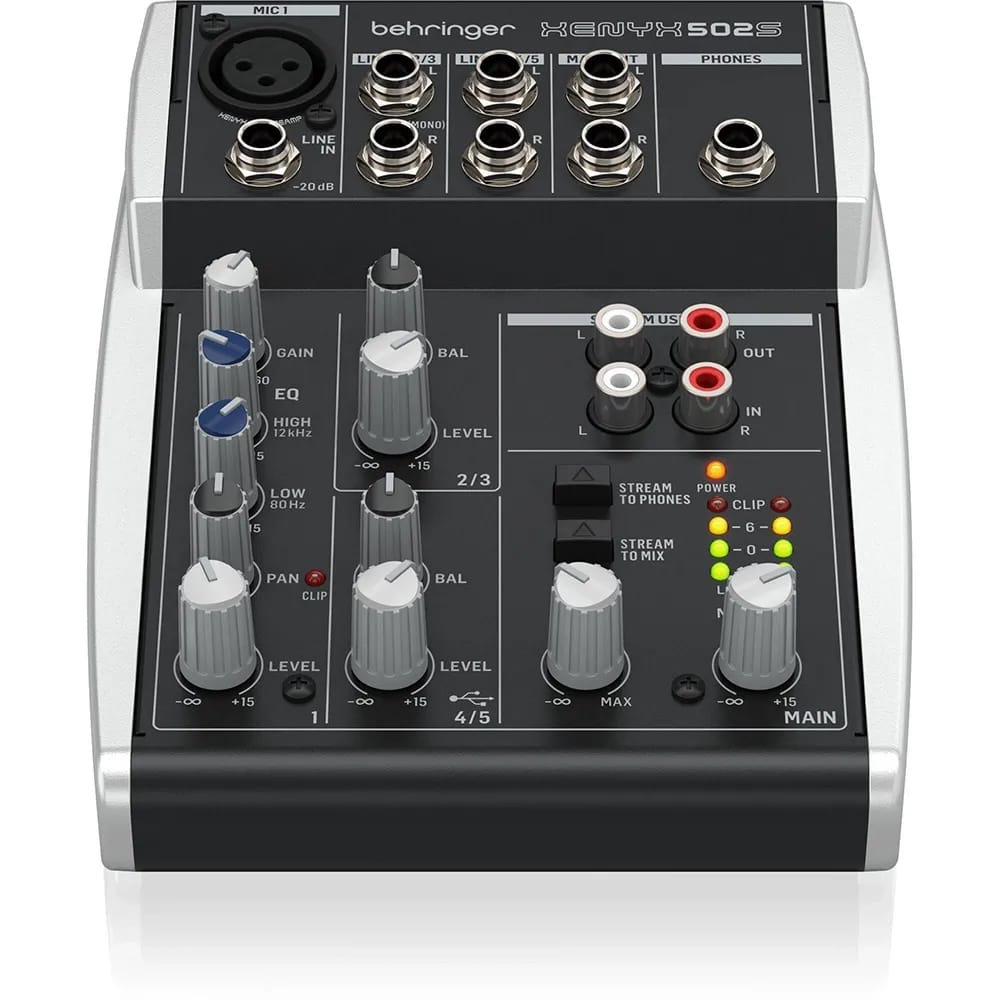 Behringer Xenyx 502S Mixer Análogo 5 Canales con USB Streaming - Variante - Vista alternativa en LEMM DJ Store