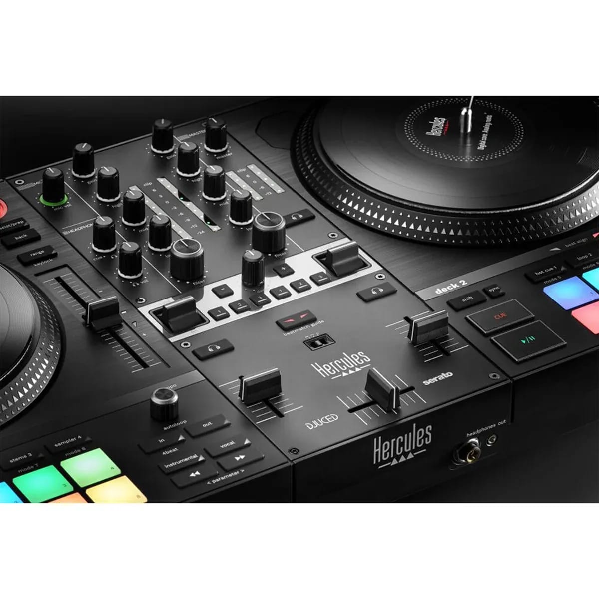 Hercules DJControl Inpulse T7 – Controlador DJ con Platos Motorizados - Variante - Vista alternativa en LEMM DJ Store
