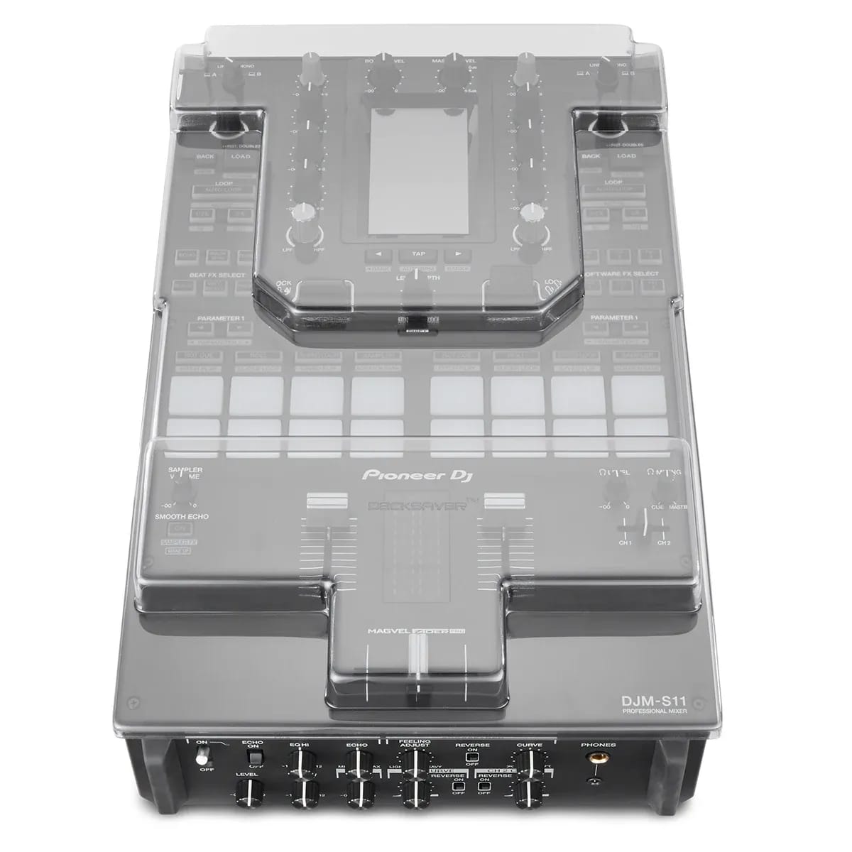 Decksaver – Tapa Protectora Pioneer DJM-S11 - Variante - Vista alternativa en LEMM DJ Store