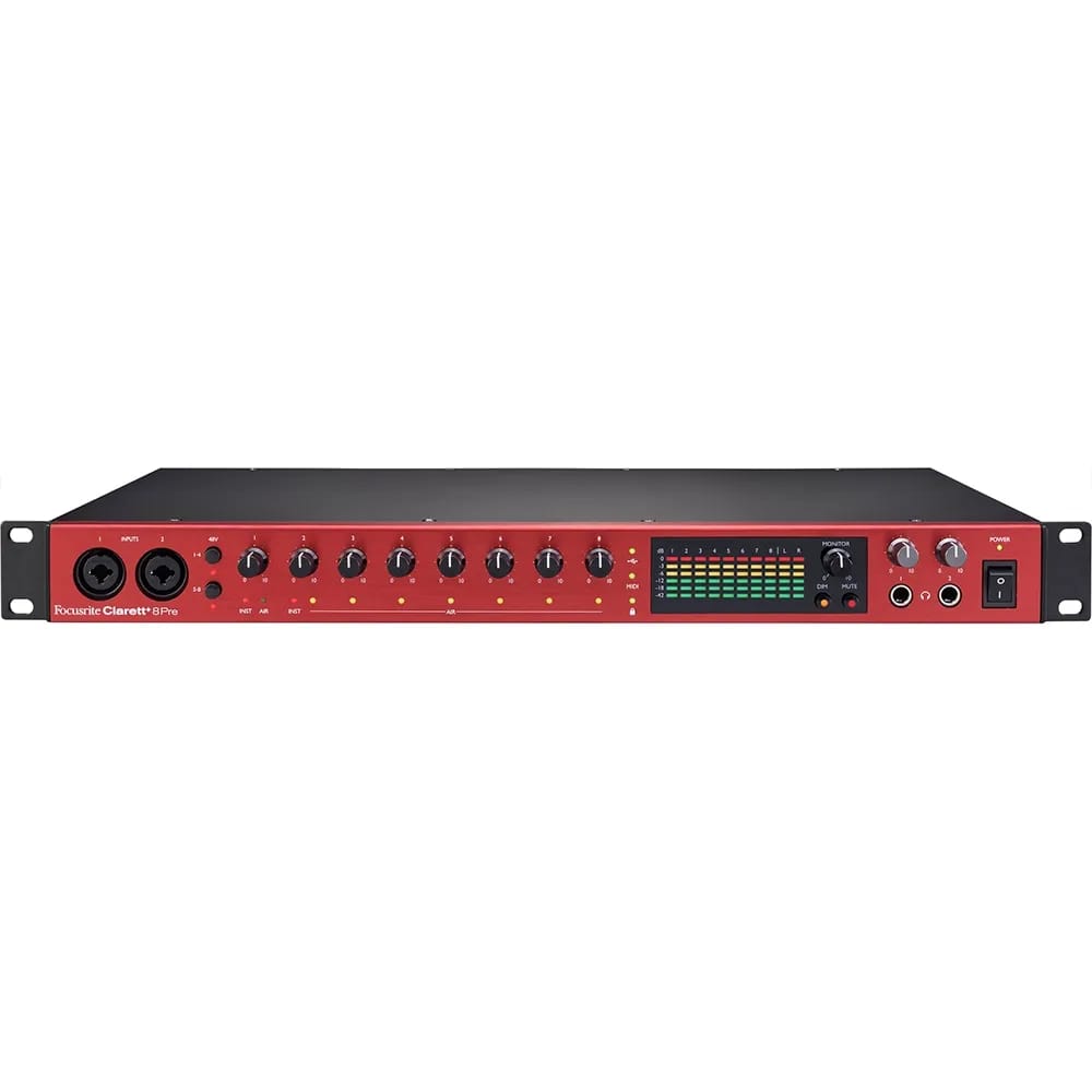 Focusrite Clarett+ 8Pre – Interfaz de Audio USB-C 8 Entradas - Variante - Vista alternativa en LEMM DJ Store
