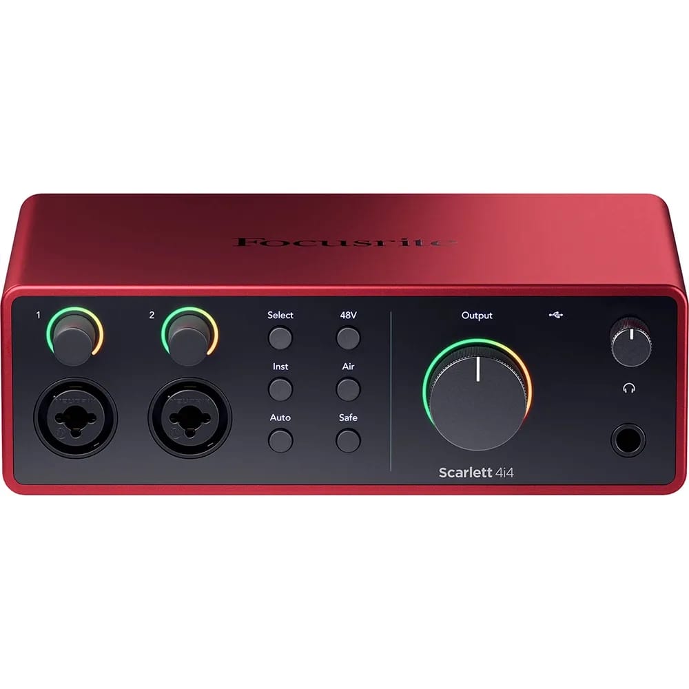 Focusrite Scarlett 4i4 4th Gen — Interfaz de Audio USB C - Variante - Vista alternativa en LEMM DJ Store