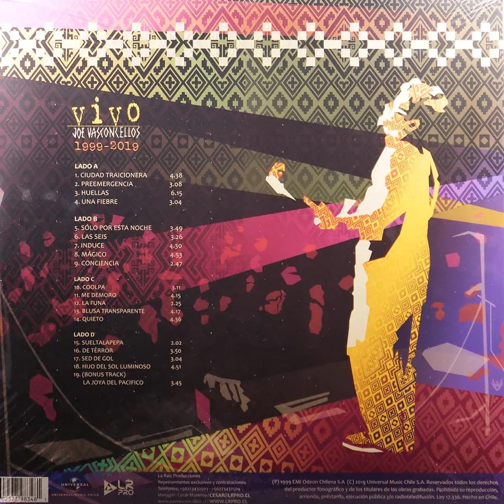Joe Vasconcellos – Vivo 1999-2019 (Vinilo 2LP nuevo) - Variante - Vista alternativa en LEMM DJ Store