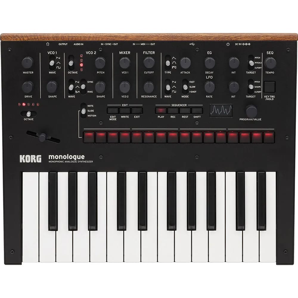 Korg Monologue – Sintetizador Analógico Monofónico 25 Teclas - Negro - Vista alternativa en LEMM DJ Store