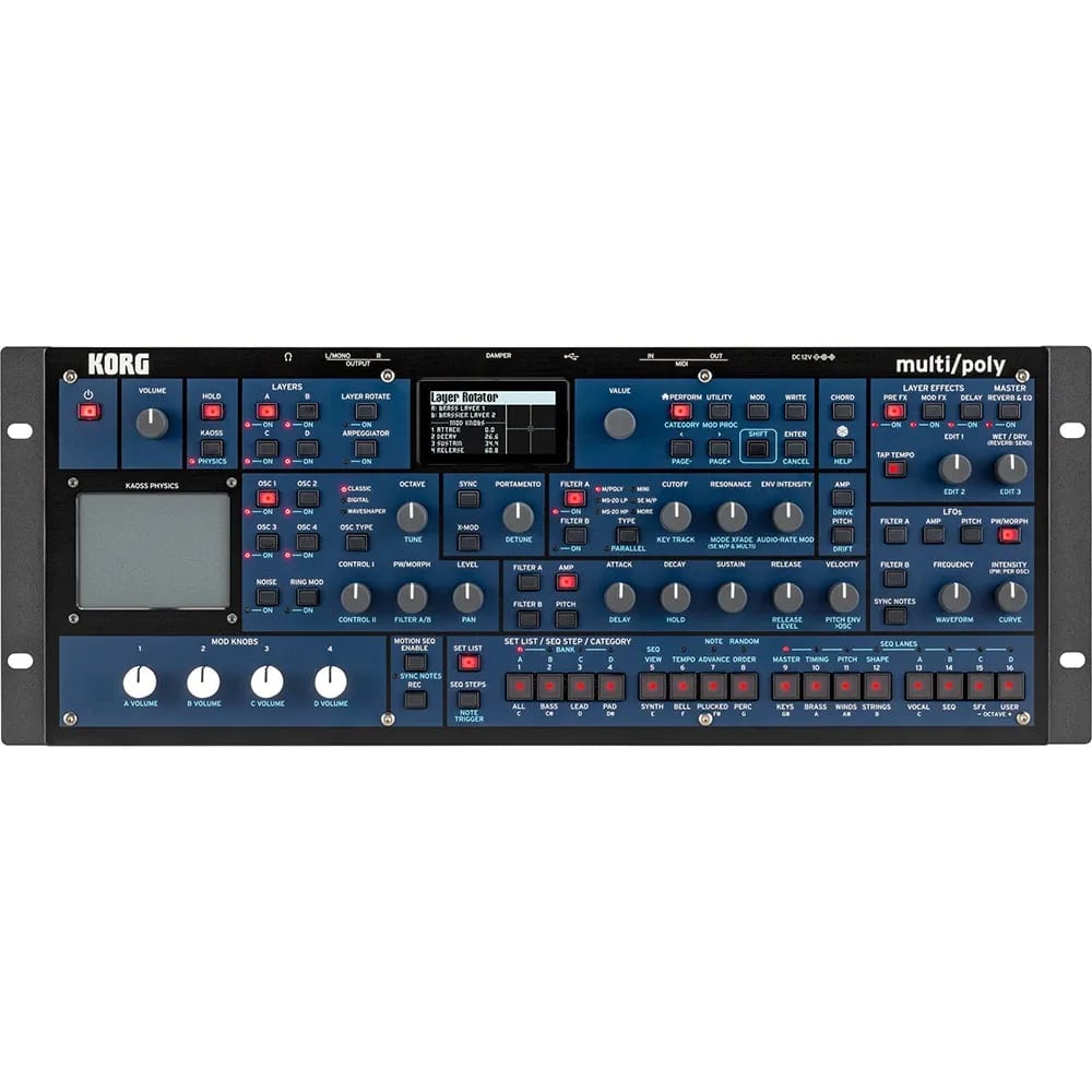 Korg MultiPoly Module – Módulo Sintetizador Polifónico Multi Engine - Variante - Vista alternativa en LEMM DJ Store