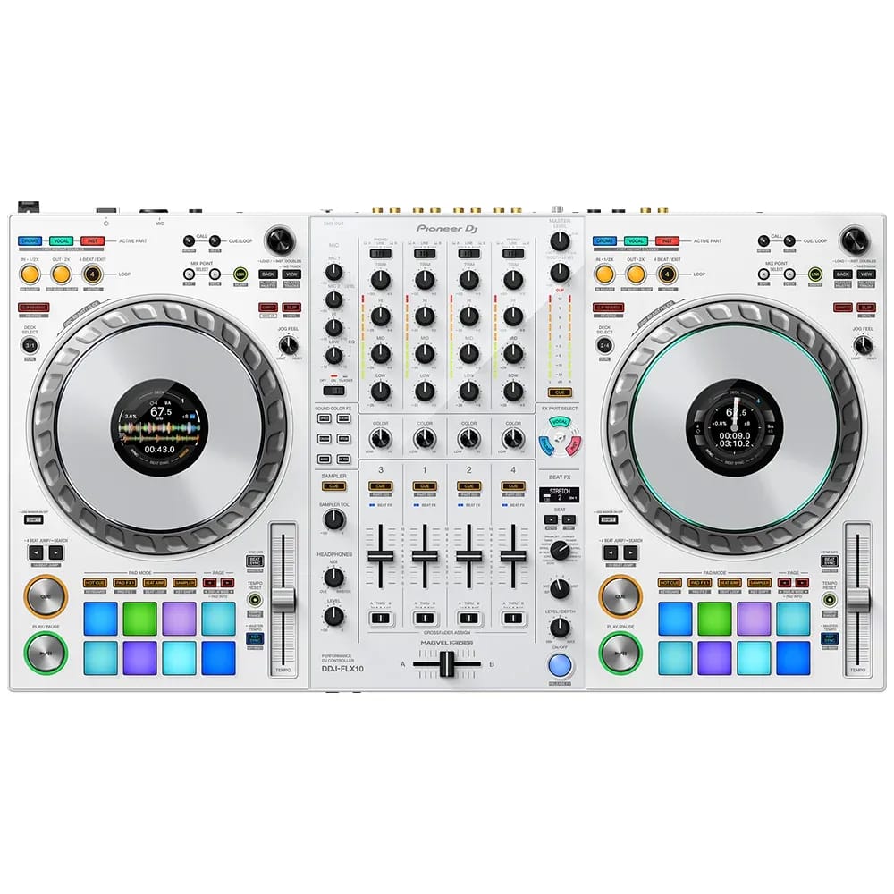 Pioneer DJ DDJ-FLX10-W Controlador DJ 4 Canales Blanco - Blanco - Vista alternativa en LEMM DJ Store