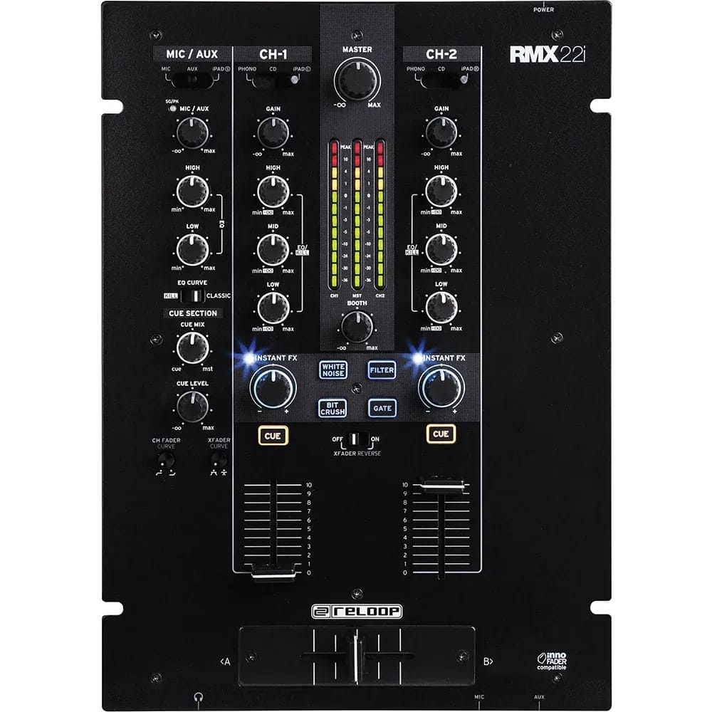 Reloop RMX-22i – Mixer DJ Digital 2+1 Canales con Efectos Sound Colour - Variante - Vista alternativa en LEMM DJ Store