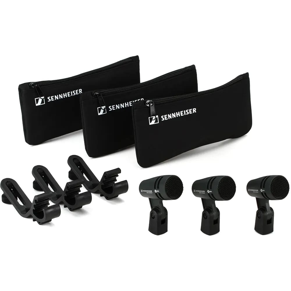Sennheiser E604 Pack — Kit 3 Micrófonos Dinámicos Cardioide para Tom, Snare y Percusión - Variante - Vista alternativa en LEM