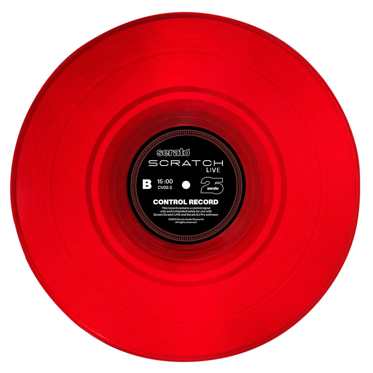 Serato SCR-25 Red – Vinilo Timecode Edición 25º Aniversario (Par 12") - Variante - Vista alternativa en LEMM DJ Store