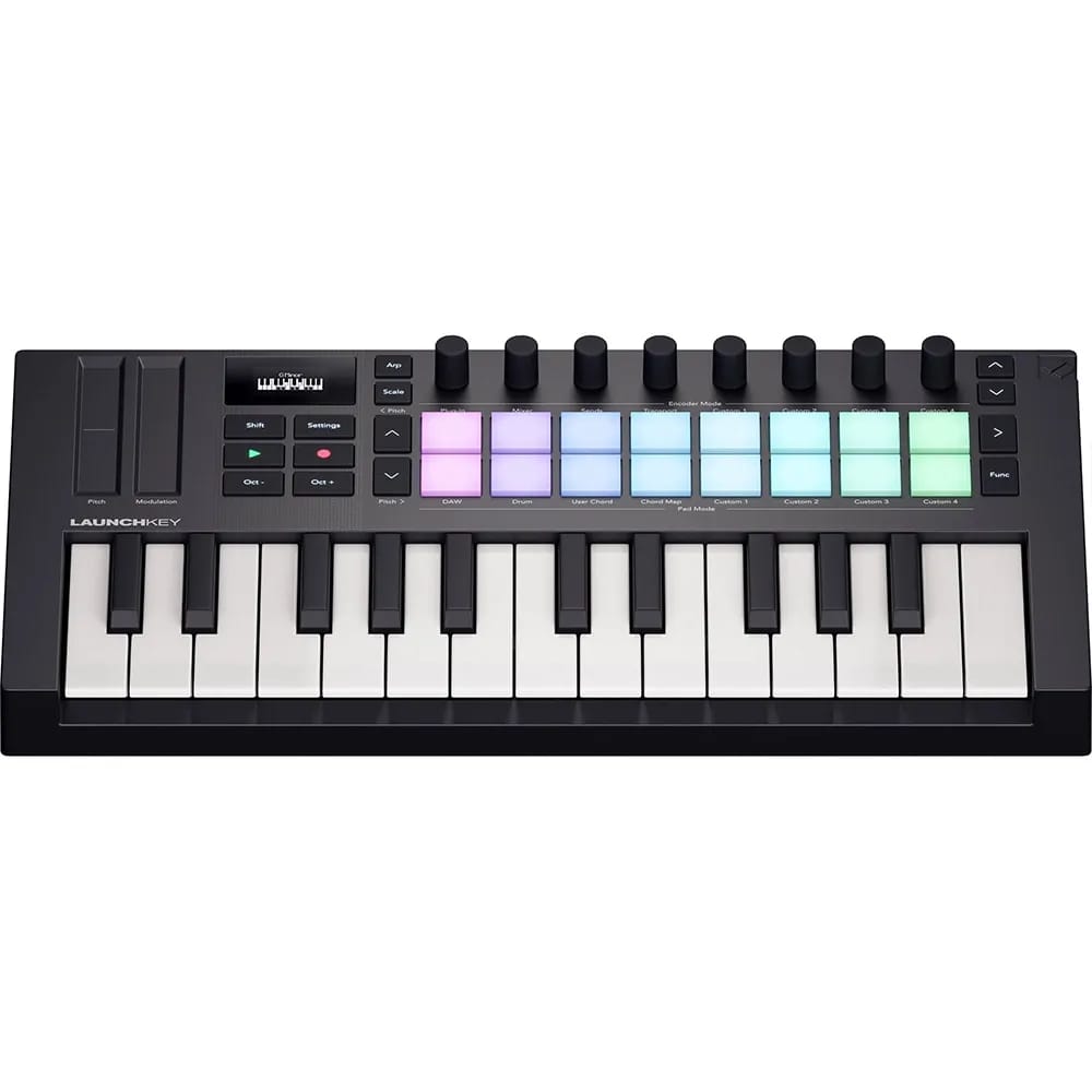 Novation Launchkey Mini 25 MK4 – Teclado MIDI compacto con pads RGB y control total para DAWs - Variante - Vista alternativa 