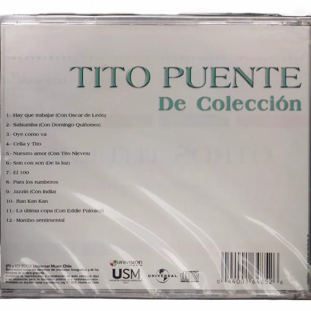 Tito Puente – De Colección (CD Álbum nuevo) - Variante - Vista alternativa en LEMM DJ Store