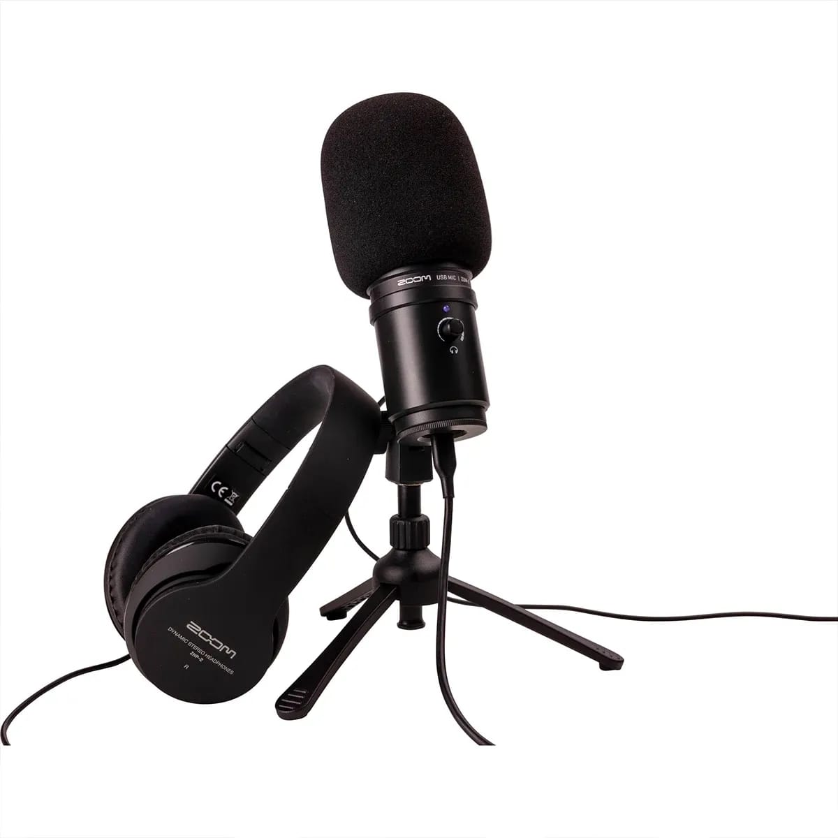 Zoom ZUM-2PMP – Pack de Micrófono USB para Podcast con Audífonos - Variante - Vista alternativa en LEMM DJ Store