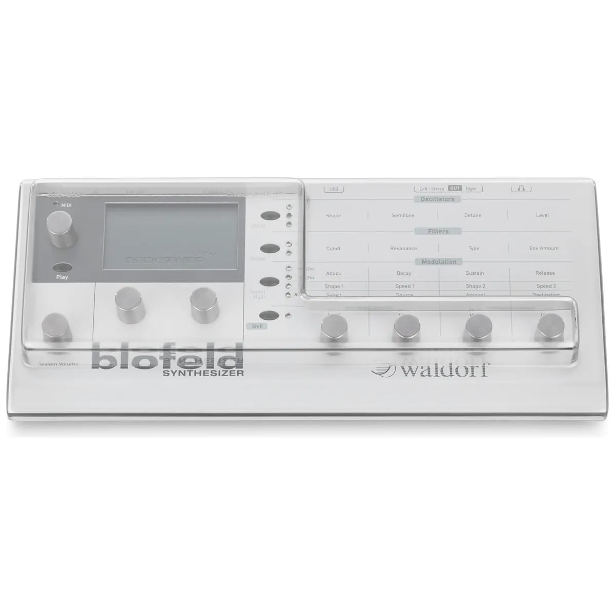 Decksaver – Tapa Protectora para Waldorf Blofeld y Pulse 2 - Variante - Vista alternativa en LEMM DJ Store