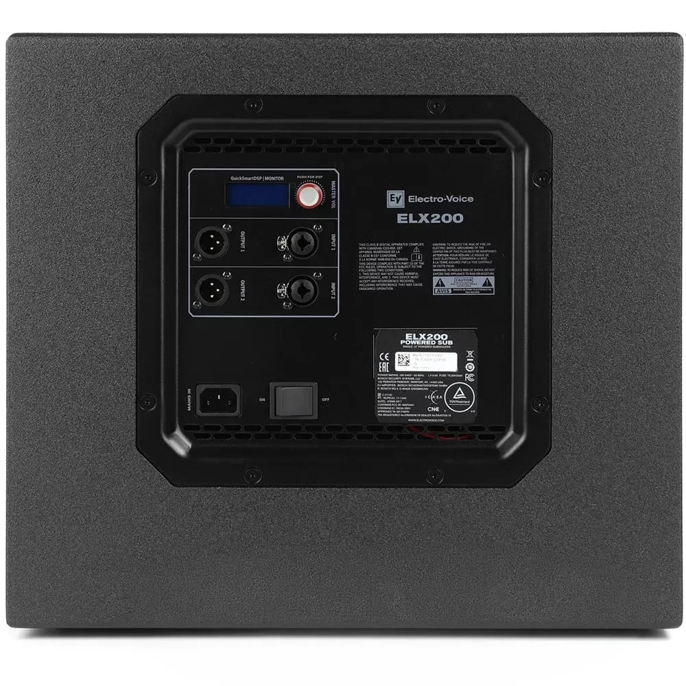 Electro-Voice ELX200-12SP – Subwoofer activo de 12" con 1200W, QuickSmart DSP y Bluetooth - Variante - Vista alternativa en L