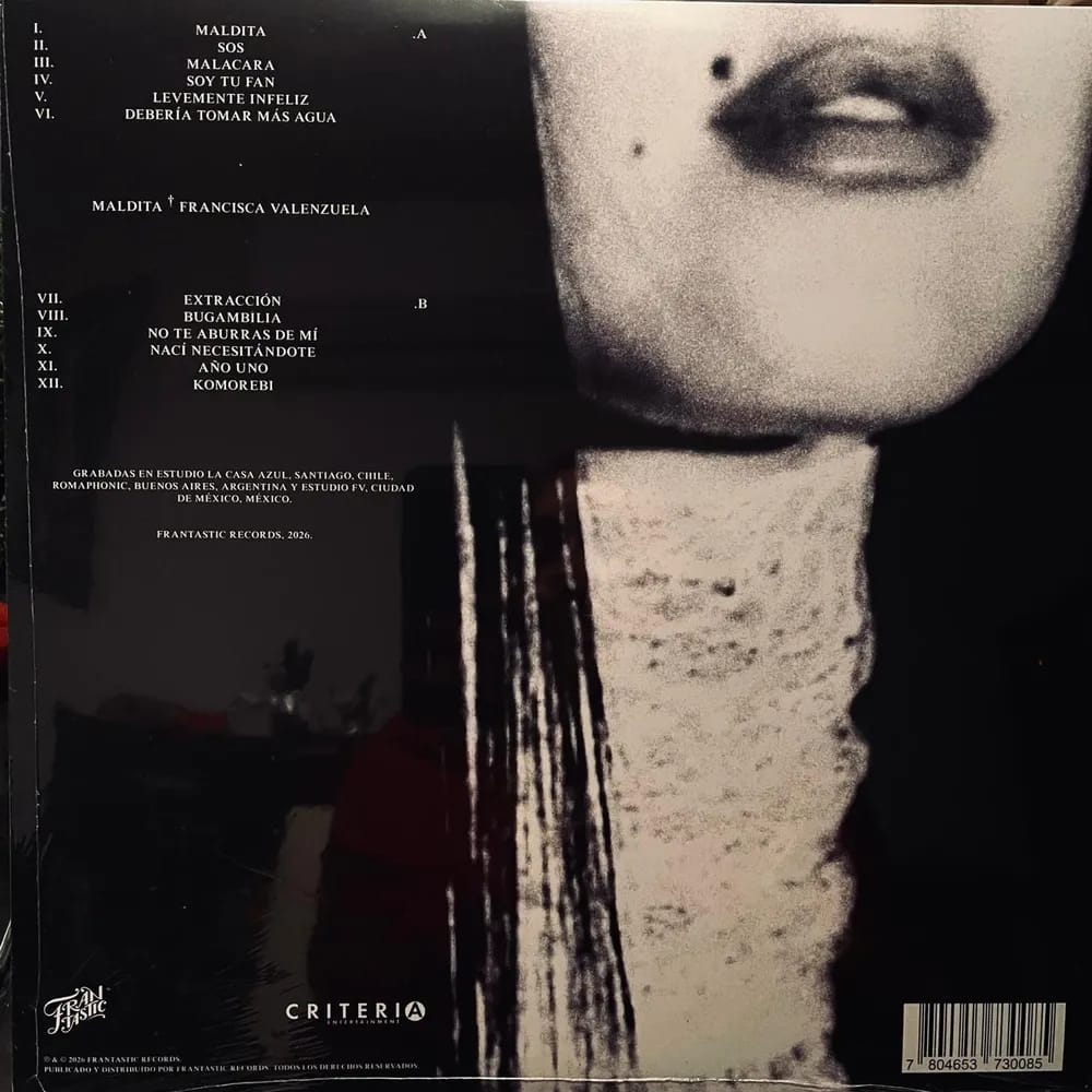 Francisca Valenzuela - Maldita (Vinilo LP nuevo) - Variante - Vista alternativa en LEMM DJ Store