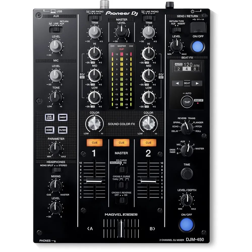 Pioneer DJ DJM-450 Mixer DJ 2 Canales - Variante - Vista alternativa en LEMM DJ Store