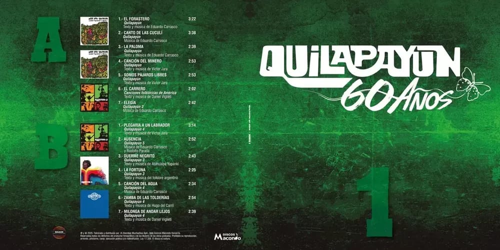 Quilapayún - 60 Años (Box Set 5 LP nuevo) - Variante - Vista alternativa en LEMM DJ Store