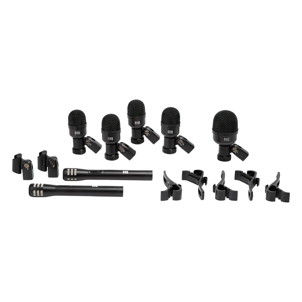 ROQ AUDiQ M7 – Kit de 7 Micrófonos para Batería: Bombo, Caja y Toms, y 2 Overheads, con Maletín - Variante - Vista alternativ