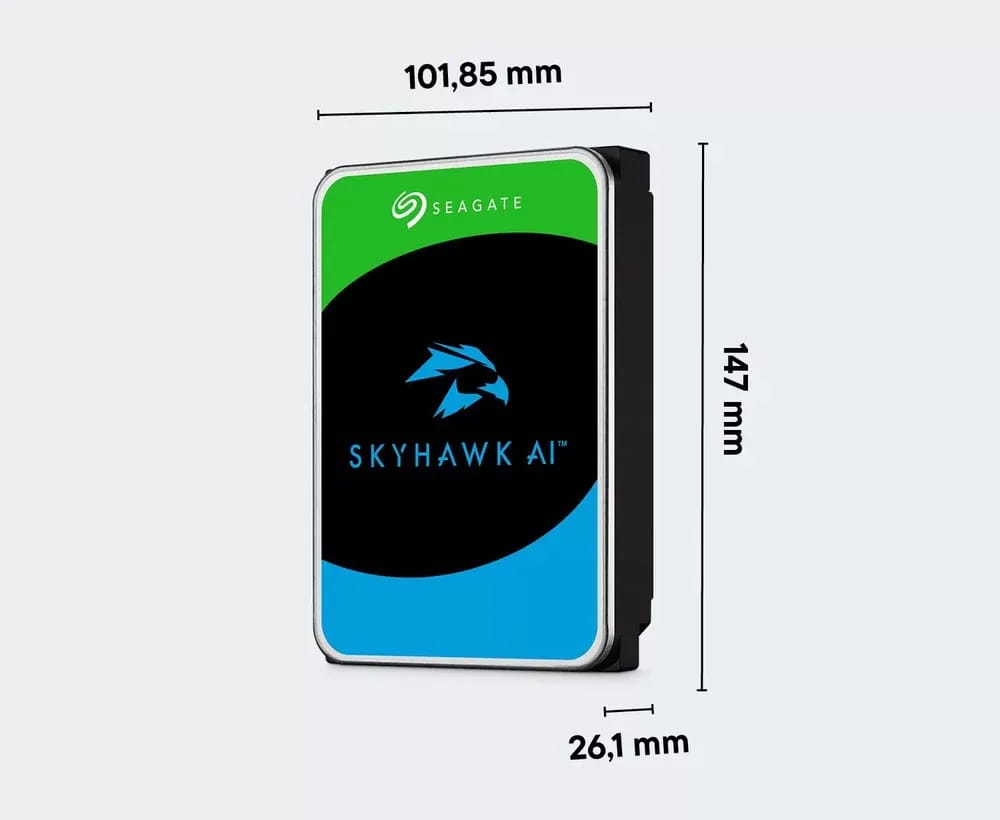 Seagate SkyHawk AI 8 TB – Disco duro para video con IA - 8 TB - Vista alternativa en LEMM DJ Store