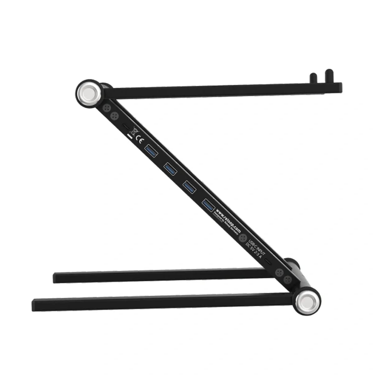 Reloop Stand Hub – Soporte para Laptop con Hub USB-C y Puertos USB 3.0 - Variante - Vista alternativa en LEMM DJ Store