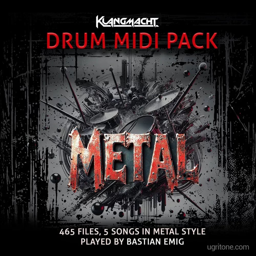 Klangmacht Drum MIDI Pack Metal – Grooves MIDI de Batería (Descarga Digital) - Variante en LEMM DJ Store