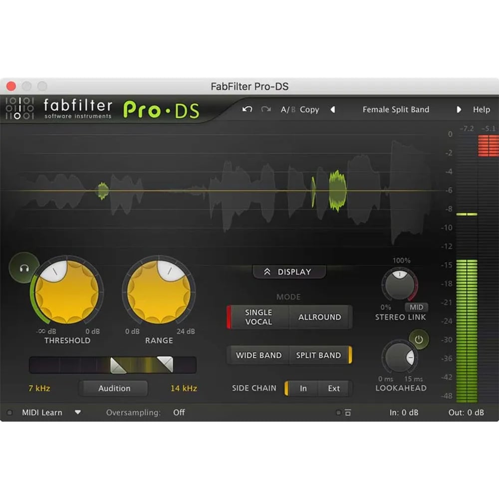 FabFilter Pro-DS – Plug-in De-Esser para Producción Musical (Descarga Digital) - Variante en LEMM DJ Store