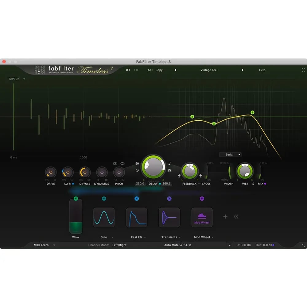 FabFilter Timeless 3 – Plug-in de Delay para Producción Musical (Descarga Digital) - Variante en LEMM DJ Store