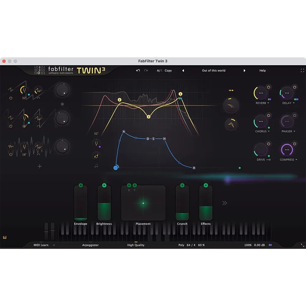 FabFilter Twin 3 – Sintetizador Plug-in para DAW (Descarga Digital) - Variante en LEMM DJ Store