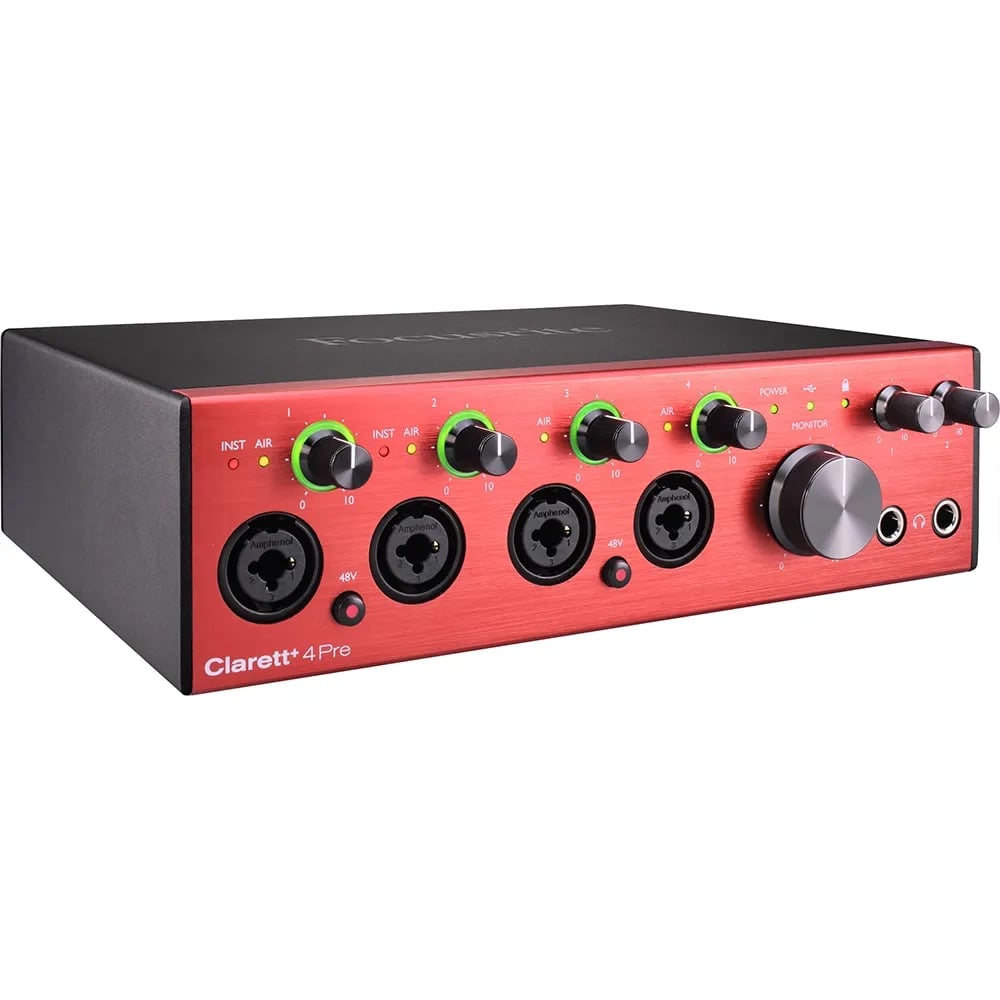 Focusrite Clarett+ 4Pre — Interfaz de Audio USB-C 4 Entradas - Variante en LEMM DJ Store