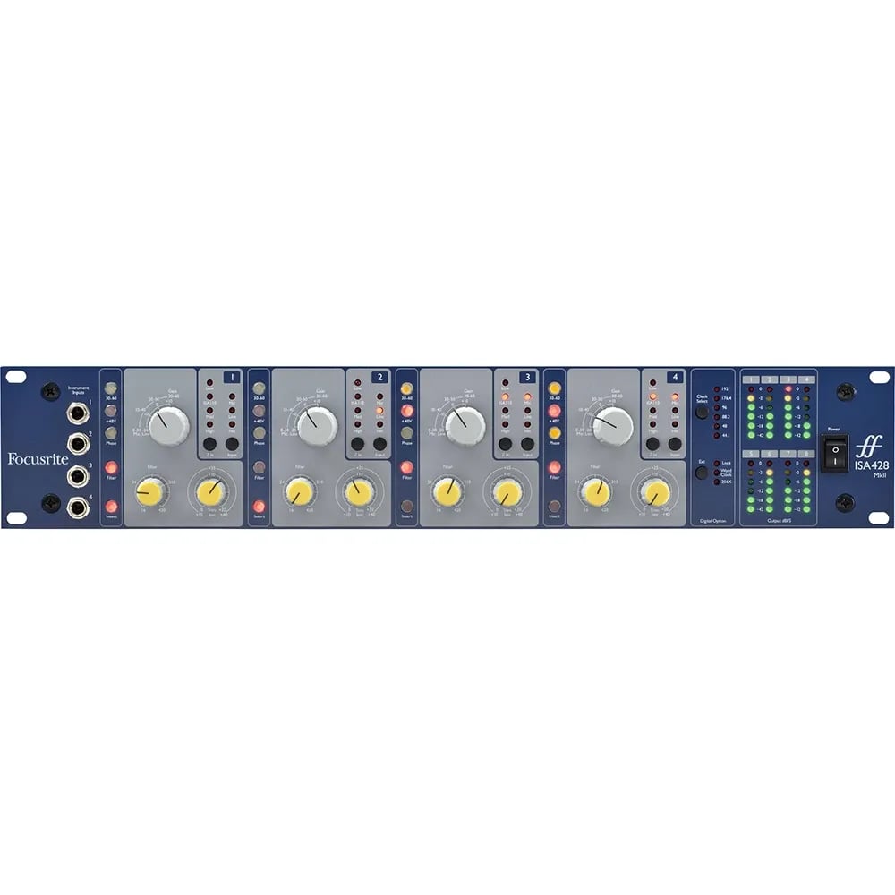 Focusrite ISA 428 MkII Preamplificador de Micrófono 4 Canales - Variante en LEMM DJ Store